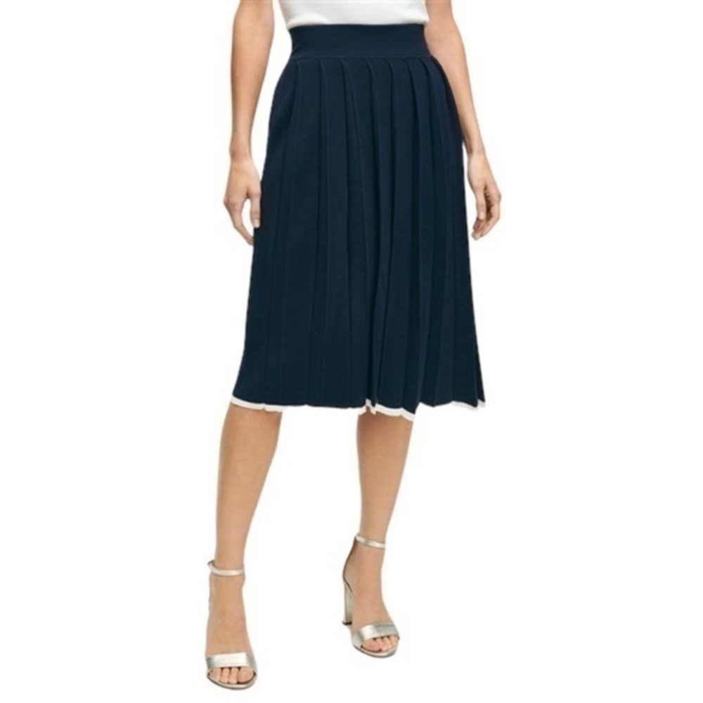 Brooks Brothers Navy Midi Skirt